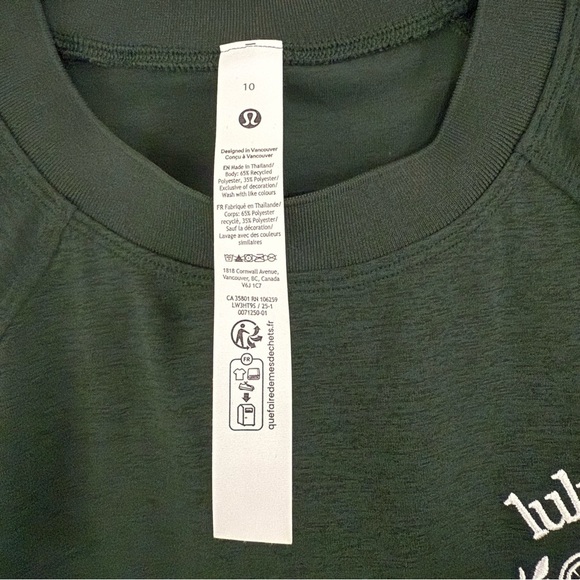 lululemon athletica Dark Green Long Sleeve Tee - Picture 7 of 11